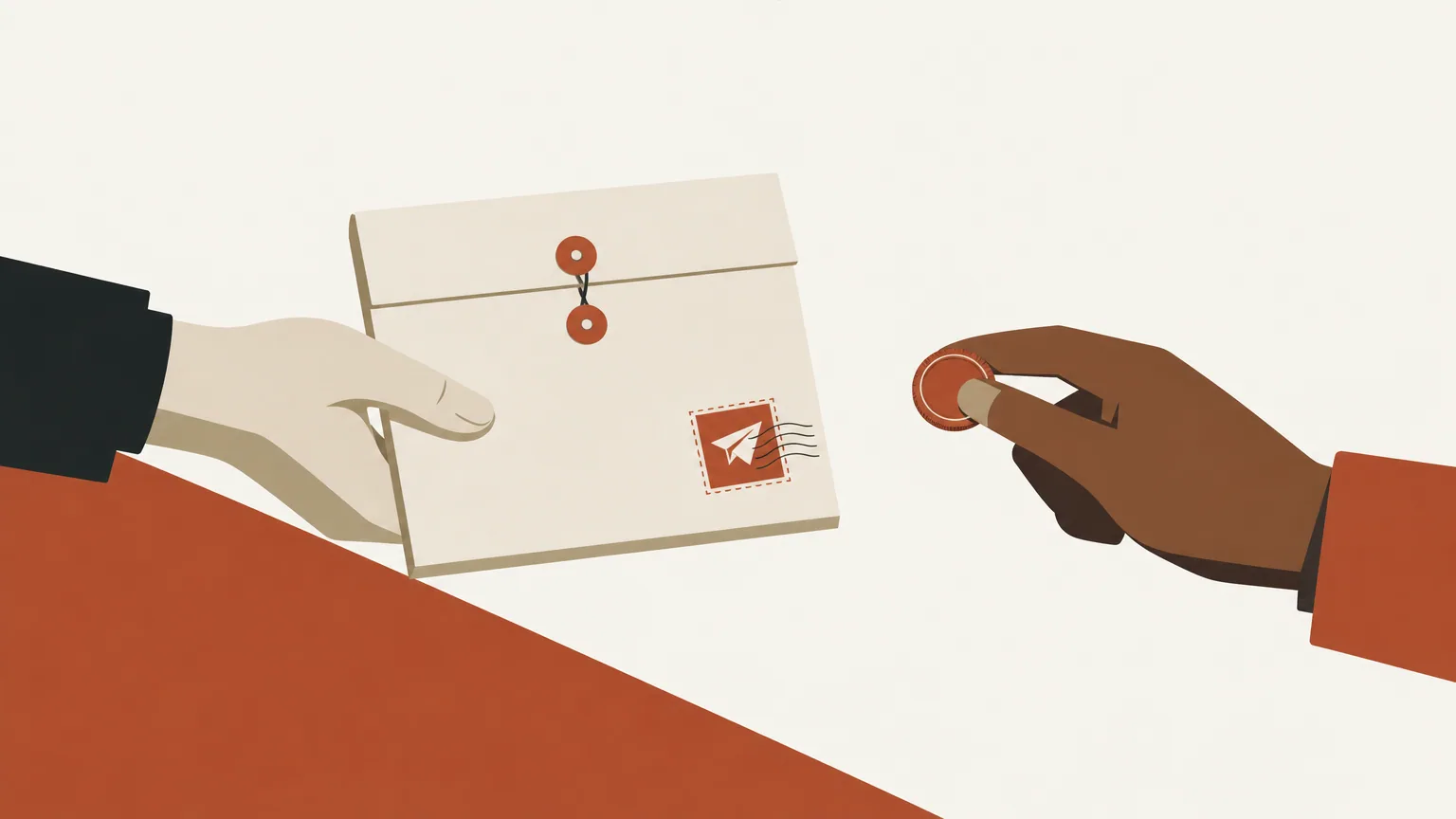 Illustration of a single Telegram post sold as a sealed digital package